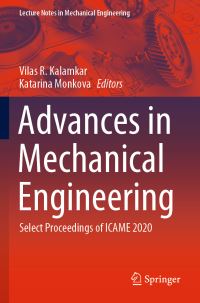 Book Cover for Advances in Mechanical Engineering by Vilas R Kalamkar, Katarina Monkova