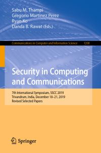 Book Cover for Security in Computing and Communications by Sabu M Thampi, Gregorio Martinez Perez, Ryan Ko, Danda B Rawat