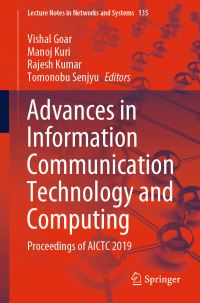 Book Cover for Advances in Information Communication Technology and Computing by Vishal Goar, Manoj Kuri, Rajesh Kumar, Tomonobu Senjyu