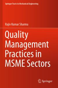 Book Cover for Quality Management Practices in MSME Sectors by Rajiv Kumar Sharma