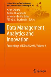 Book Cover for Data Management, Analytics and Innovation by Neha Sharma, Amlan Chakrabarti, Valentina Emilia Balas, Alfred M Bruckstein