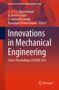 Book Cover for Innovations in Mechanical Engineering by International Conference on Innovations in Mechanical Engineering