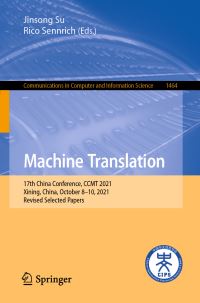 Book Cover for Machine Translation by Jinsong Su, Rico Sennrich