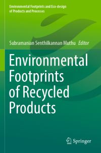 Book Cover for Environmental Footprints of Recycled Products by Subramanian Senthilkannan Muthu