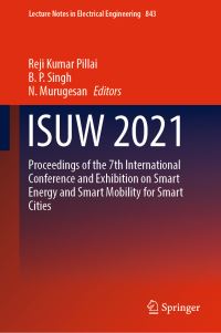 Book Cover for ISUW 2021 by Reji Kumar Pillai, B P Singh, N Murugesan