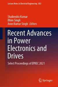 Book Cover for Recent Advances in Power Electronics and Drives by EPREC Conference