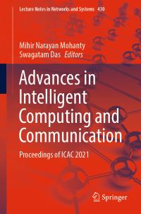 Book Cover for Advances in Intelligent Computing and Communication by International Conference on Intelligent Computing and Advances in Communication