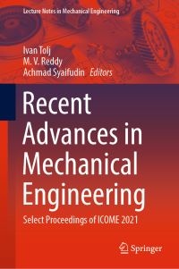 Book Cover for Recent Advances in Mechanical Engineering by ICOME Conference