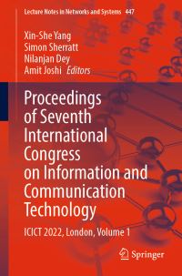 Book Cover for Proceedings of Seventh International Congress on Information and Communication Technology Volume 1 by International Congress on Information and Communication Technology, Brunel University