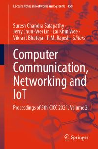 Book Cover for Computer Communication, Networking and IoT Volume 2 by International Conference on Intelligent Computing and Communication