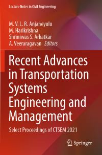 Book Cover for Recent Advances in Transportation Systems Engineering and Management by International Conference on Transportation Systems Engineering and Management