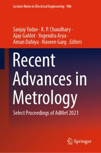 Book Cover for Recent Advances in Metrology by International Conference on Advances in Metrology, India Maharaja Surajmal Institute New Delhi
