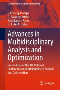 Book Cover for Advances in Multidisciplinary Analysis and Optimization by National Conference on Multidisciplinary Analysis and Optimization