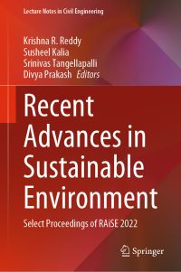 Book Cover for Recent Advances in Sustainable Environment by International Conferences on Recent Advances in Sustainable Environment
