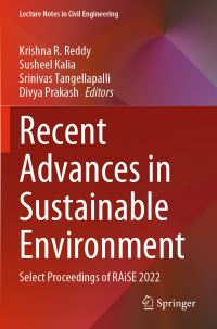 Book Cover for Recent Advances in Sustainable Environment by International Conference on Recent Advances in Sustainable Environment