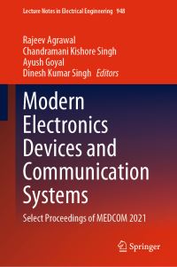 Book Cover for Modern Electronics Devices and Communication Systems by International Conference on Smart Communication and Imaging Systems