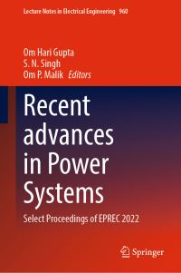 Book Cover for Recent Advances in Power Systems by EPREC Conference