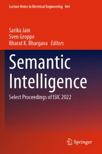 Book Cover for Semantic Intelligence by International Semantic Intelligence Conference