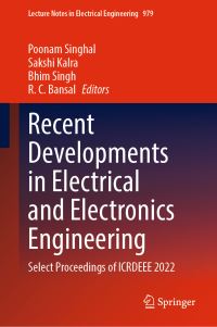 Book Cover for Recent Developments in Electrical and Electronics Engineering by International Conference on Recent Developments in Electrical and Electronics Engineering