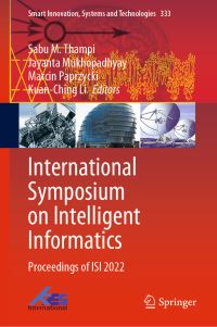 Book Cover for International Symposium on Intelligent Informatics by International Symposium on Intelligent Informatics