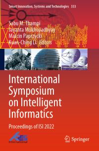 Book Cover for International Symposium on Intelligent Informatics by International Symposium on Intelligent Informatics