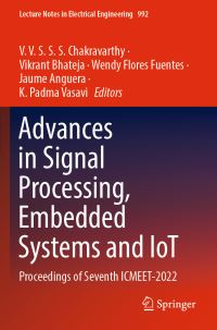 Book Cover for Advances in Signal Processing, Embedded Systems and IoT by ICMEET Conference