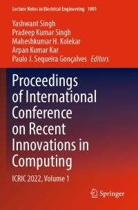 Book Cover for Proceedings of International Conference on Recent Innovations in Computing Volume 1 by ICRIC Conference, Central University of Jammu