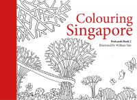 Book Cover for Colouring Singapore Postcards by William Sim