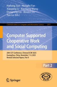 Book Cover for Computer Supported Cooperative Work and Social Computing Part II by ChineseCSCW Conference