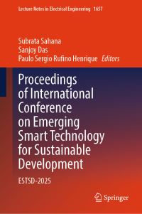 Book Cover for Proceedings of International Conference on Emerging Smart Technology for Sustainable Development by Subrata Sahana, Sanjoy Das, Paulo Sergio Rufino Henrique