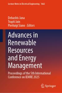 Book Cover for Advances in Renewable Resources and Energy Management by International Conference on Innovation in Energy Management and Renewable Resources