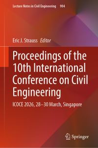Book Cover for Proceedings of the 10th International Conference on Civil Engineering by Eric J Strauss