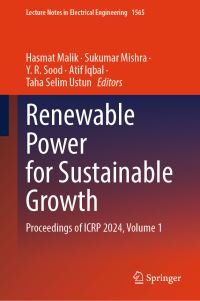 Book Cover for Renewable Power for Sustainable Growth by Hasmat Malik, Sukumar Mishra, YR Sood, Atif Iqbal, Taha Selim Ustun