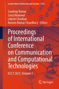 Book Cover for Proceedings of International Conference on Communication and Computational Technologies Volume 3 by International Conference on Communication and Computational Technologies