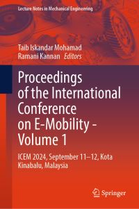 Book Cover for Proceedings of the International Conference on E-Mobility - Volume 1 by Taib Iskandar Mohamad, Ramani Kannan