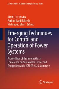 Book Cover for Emerging Techniques for Control and Operation of Power Systems by Altaf Q H Badar, Farhad Ilahi Bakhsh, Mahmoud Elsisi