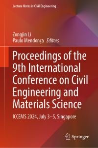 Book Cover for Proceedings of the 9th International Conference on Civil Engineering and Materials Science by International Conference on Civil Engineering and Materials Science