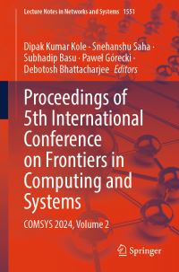 Book Cover for Proceedings of 5th International Conference on Frontiers in Computing and Systems Volume 2 by International Conference on Frontiers in Computing and Systems, Birla Institute of Technology and Science