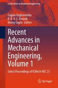 Book Cover for Recent Advances in Mechanical Engineering Volume 1 by International Conference on Mechanical Engineering Researches and Evolutionary Challenges
