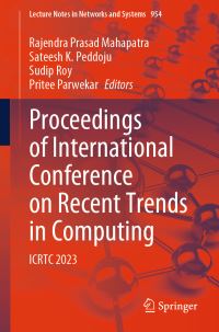 Book Cover for Proceedings of International Conference on Recent Trends in Computing by International Conference on Recent Trends in Computing, SRM Institute of Science  Technology
