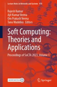 Book Cover for Soft Computing Volume 1 by Theories and Applications Soft Computing, India Indian Institute of Information Technology Una