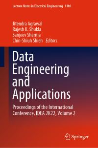 Book Cover for Data Engineering and Applications Volume 2 by Engineering, and Applications International Conference on Data