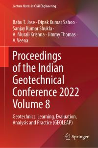 Book Cover for Proceedings of the Indian Geotechnical Conference 2022 Volume 8 by Indian Geotechnical Conference