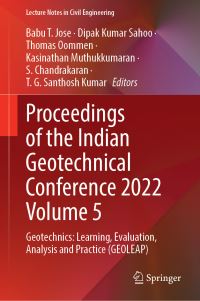 Book Cover for Proceedings of the Indian Geotechnical Conference 2022 Volume 5 by Indian Geotechnical Conference