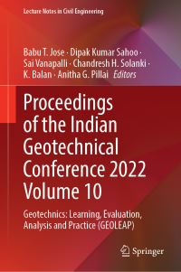 Book Cover for Proceedings of the Indian Geotechnical Conference 2022 Volume 10 by Indian Geotechnical Conference
