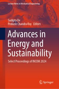 Book Cover for Advances in Energy and Sustainability by Sudipta De, Prokash Chandra Roy
