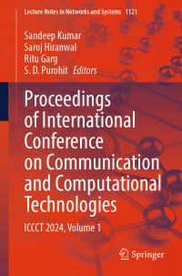 Book Cover for Proceedings of International Conference on Communication and Computational Technologies Vol. 1 by International Conference on Communication and Computational Technologies