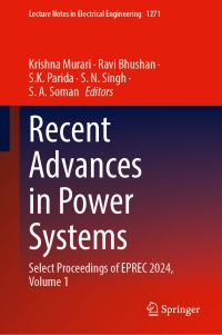 Book Cover for Recent Advances in Power Systems Volume 1 by EPREC Conference