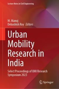 Book Cover for Urban Mobility Research in India by Urban Mobility India Conference  Expo