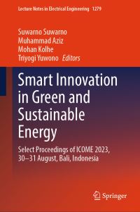 Book Cover for Smart Innovation in Green and Sustainable Energy by ICOME Conference